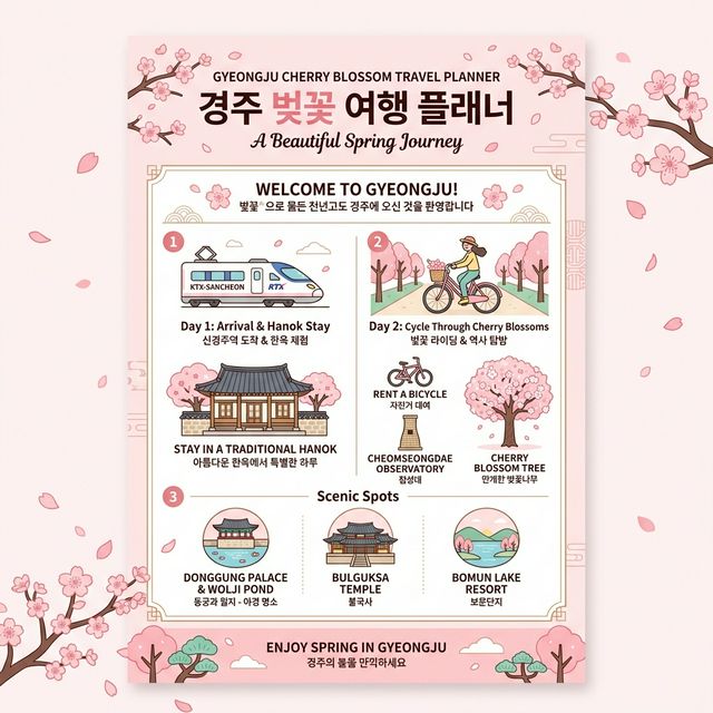 벚꽃 여행 인포그래픽